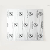 Step & Repeat White Company Logo Event Notaris Wandkleed (Voorkant (horizontaal))