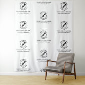 Step & Repeat White Company Logo Event Notaris Wandkleed (In situ)