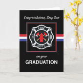 Step Son Fire Department Academy Afstuderen Kaart (Gele Bloem)