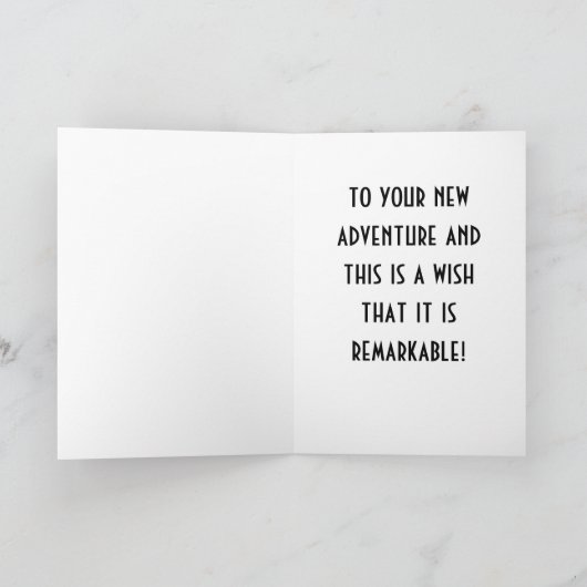 STEP TO YOUR NEW ADVENTURE KAART (Binnen)