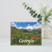Stepantsminda Kazbegi Georgia Gergeti Kaukasus Briefkaart (Staand voorkant)