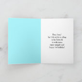 Stepbrother 1st Birthday Teddy Bear Firetruck Kaart (Binnen)