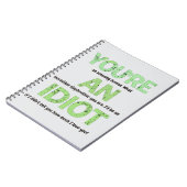 Stepbrother, je bent een geweldig menselijk gesche notitieboek (Linkerzijde)