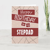 Stepdad Birthday Kaart (Voorkant)