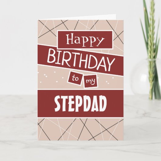 Stepdad Birthday Kaart (Voorkant)
