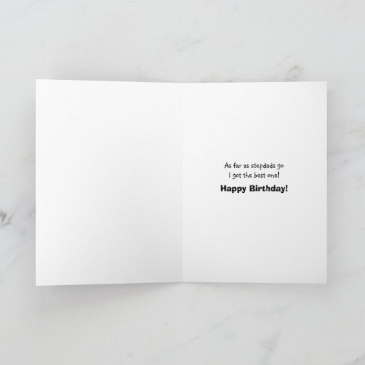 Stepdad Birthday Kaart (Binnen)