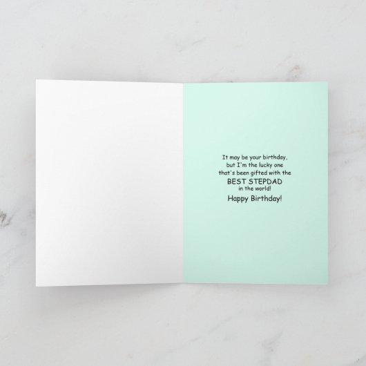 Stepdad Birthday Kaart (Binnen)