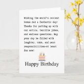 Stepdad birthday kaart (Gele Bloem)