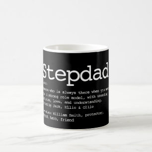 Stepdad Definition Black en White Koffiemok