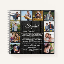 Stepdad Definition met Custom 10 Photo & Names Notitieboek