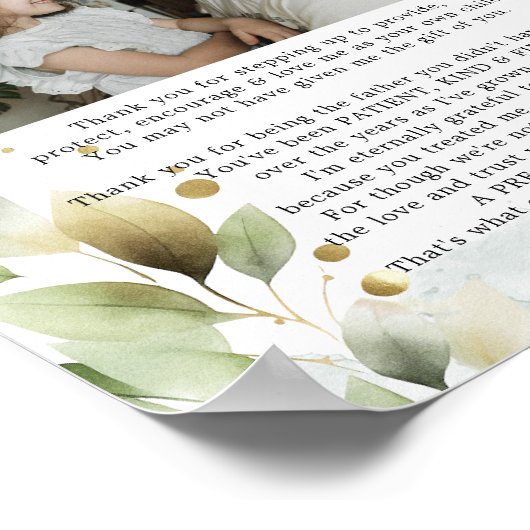 Stepdad Gift van Stap Dochter Poster (Hoek)