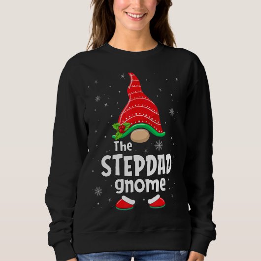 Stepdad Gnome Matching Family Group Christmas Part Trui (Voorkant)