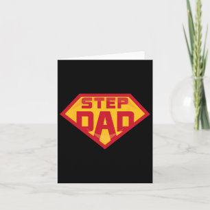 Stepdad Grappige Hero Stap Papa Verjaardag Vaders  Kaart