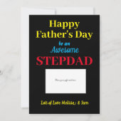 Stepdad Happy Vaderdag Cadeau Kaart Houder (Voorkant)