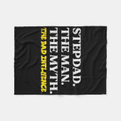 Stepdad Man Myth D Influence Funny Step Dad Vader Fleece Deken (Voorkant (Horizontaal))