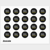Stepdad Man Myth D Influence Funny Step Dad Vader Ronde Sticker (Vel)