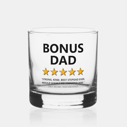 Stepdad Review Bonus Papa Whisky Glas (Voorkant)