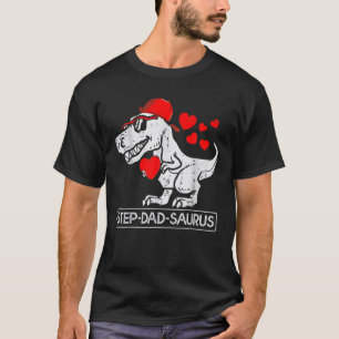 Stepdad Saurus Bonus Pap Mannen Stepdadsaurus T-shirt