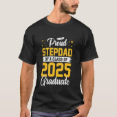 Stepdad Senior 2025 Trots Stepdad van een klasse v T-shirt (Voorkant)