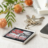 StepDad Square Sleutelhanger (Zijkant)