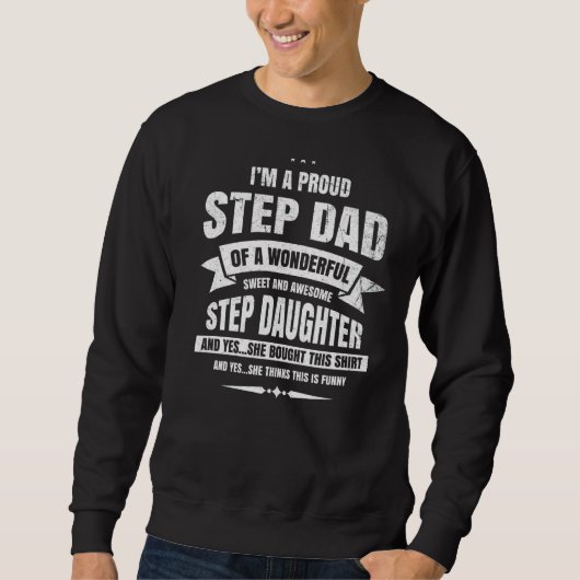 Stepdad Stepdaddy Stepfather Trui (Voorkant)