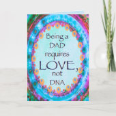 Stepdad Vaderdag DNA Quote Inspirerend Kaart (Voorkant)