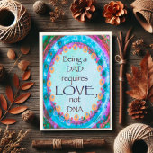 Stepdad Vaderdag DNA Quote Inspirerend Kaart