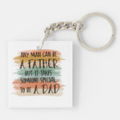 Stepdad Vaderdag Gift | Speciale vader Sleutelhanger (Achterkant)