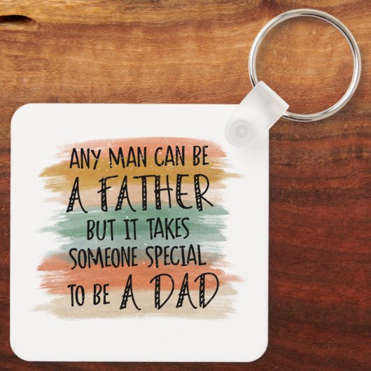 Stepdad Vaderdag Gift | Speciale vader Sleutelhanger (Achterkant)