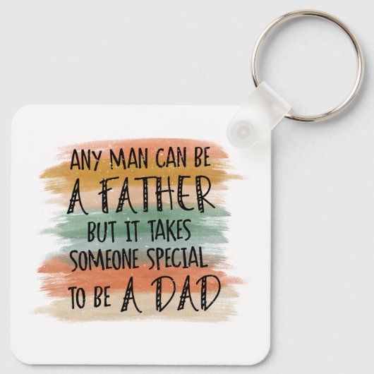 Stepdad Vaderdag Gift | Speciale vader Sleutelhanger (Achterkant)