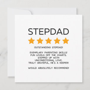 Stepdad Vaderdag of Stepdad Verjaardag Kaart
