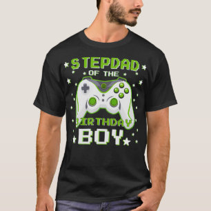 Stepdad van de Birthday Boy Gift Video Game Birthd T-shirt