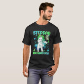 Stepdad van de Birthday Party prinses Dabbing Uni T-shirt (Voorkant volledig)