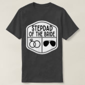 Stepdad van de Bride Bachelor Wedding Daughter T-shirt (Design voorkant)
