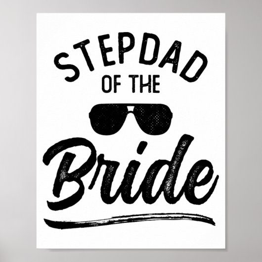 Stepdad van de bruid matchen bruiloft partij poster (Voorkant)
