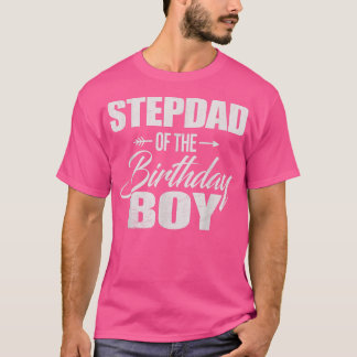 Stepdad van de geboorte-jongen-wedstrijd t-shirt