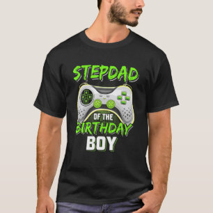 Stepdad van de jongen van de geboorte die videogam t-shirt