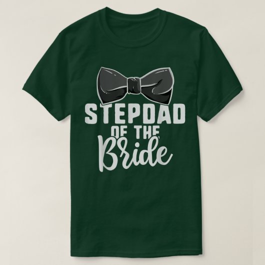 Stepdad van de Shirten van de bruidduwweddenschap, T-shirt (Design voorkant)