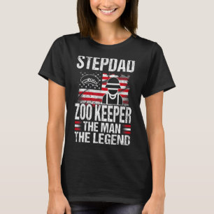 Stepdad Zoo Houder van het Man De Legende Retro US T-shirt