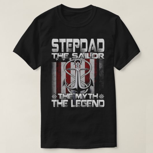 STEPDADTthe Sailor the Myth the Legend T-shirt (Design voorkant)