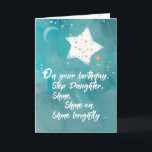 Stepdaughter Tween or Teen Birthday Night Sky Kaart<br><div class="desc">This birthday card is meant for your step daughter who is celebrating her special day. Let her know that she a bright star in your life and that she should keep on shining.</div>