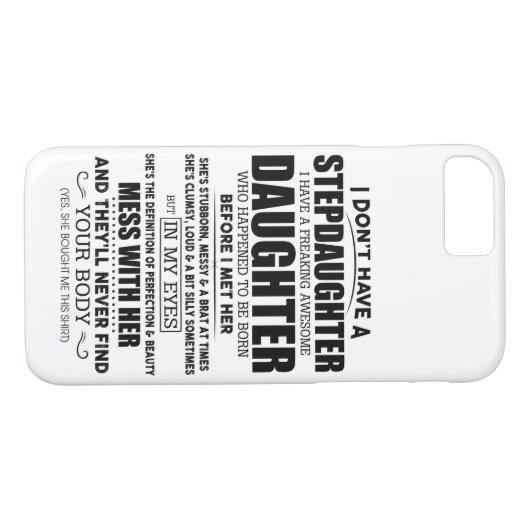 Stepdochter Case-Mate iPhone Case (Achterkant (Horizontaal))