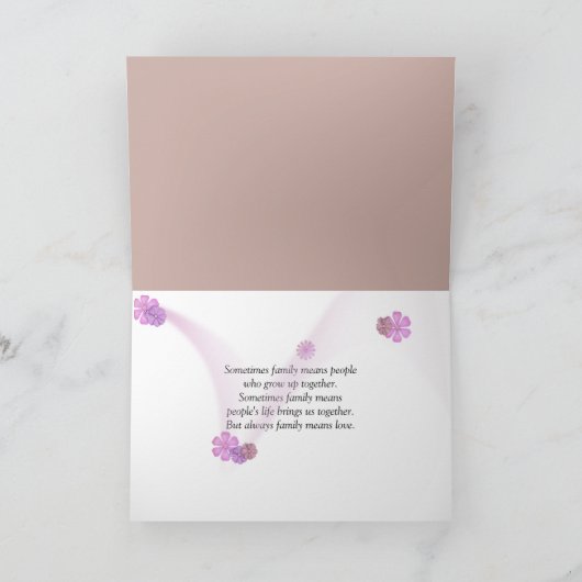 Stepdochter's Birthday Pink Daisy Kaart (Binnen)