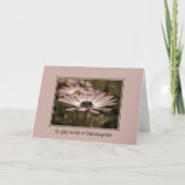 Stepdochter's Birthday Pink Daisy Kaart (Voorkant)