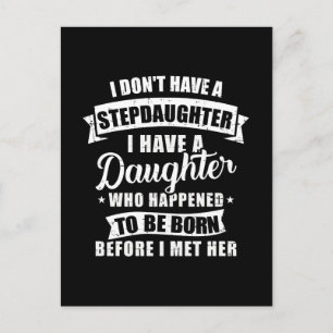 Stepfather-dochter, geboren voor ze Stepdochter on Briefkaart