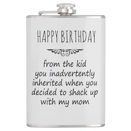 Stepfather Gift Heupfles (Voorkant)