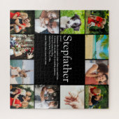 Stepfather, Stepdad Definition 12 Photo Black Legpuzzel (Horizontaal)