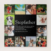 Stepfather, Stepdad Definition 12 Photo Black Legpuzzel (Verticaal)
