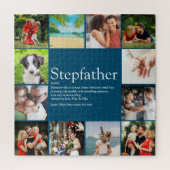 Stepfather, Stepdad Definition 12 Photo Blue Fun Legpuzzel (Verticaal)