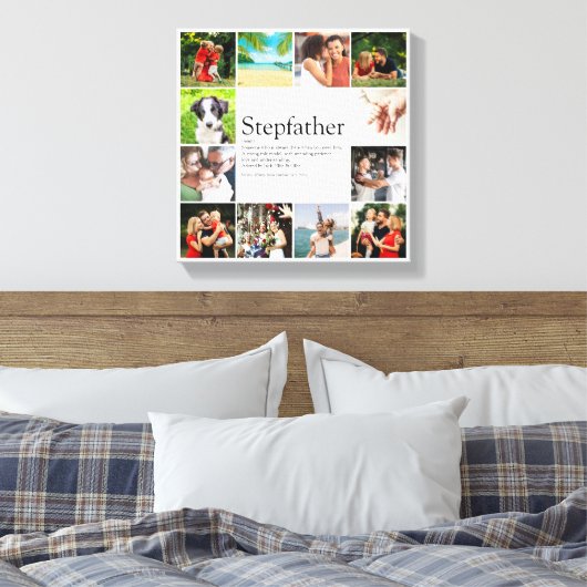 Stepfather, Stepdad Definition 12 Photo Collage Canvas Afdruk (Insitu (Slaapkamer))